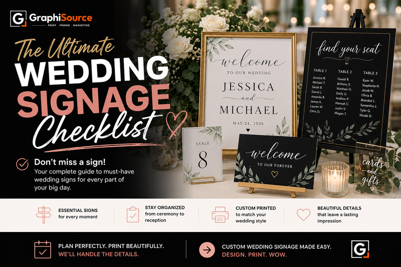 The Complete Wedding Signage Checklist: Every Sign You Actually Need