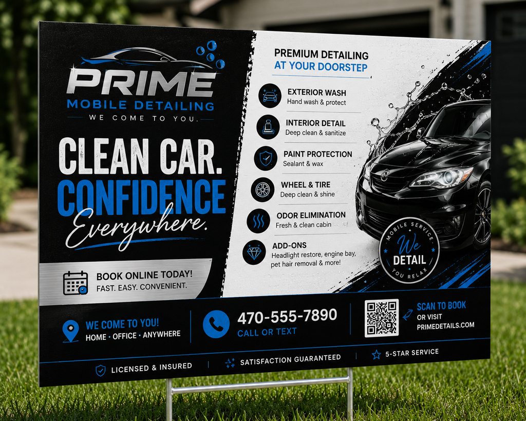 Yard Signs — 4mm Corrugated Plastic